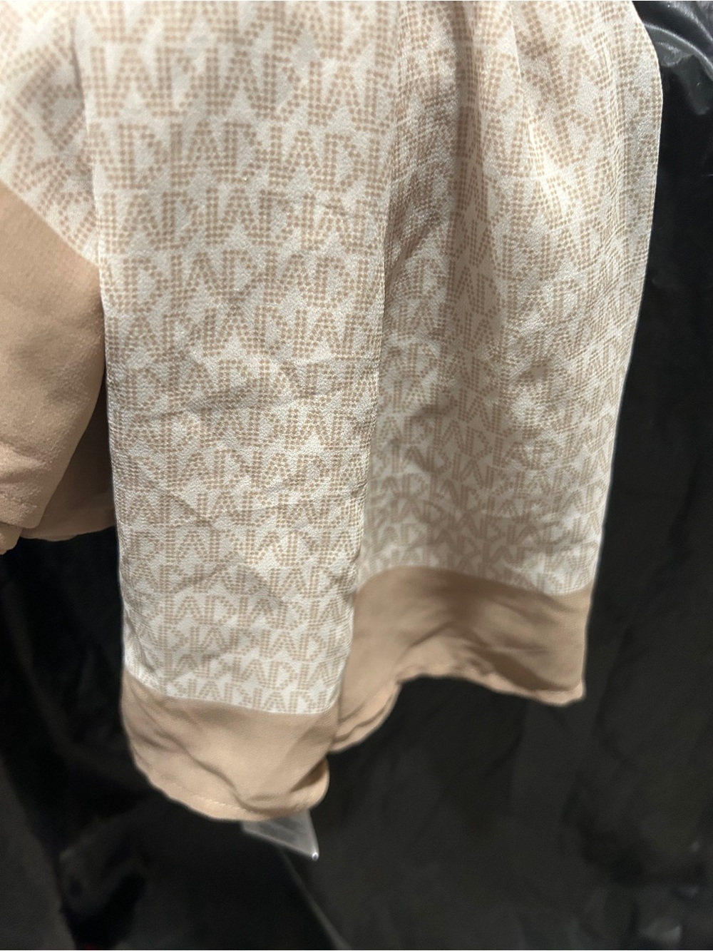 Michael Kors Beige Patterned Women's Scarf - Picture 2 of 10